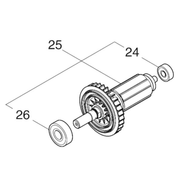 マキタ makita 40Vmax 165mm 充電式 マルノコ HS001GRDX 用 ロータ
