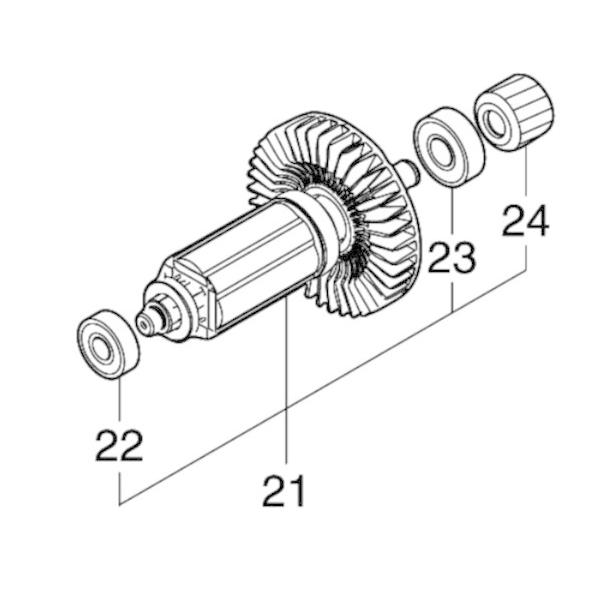 マキタ makita 40Vmax 充電式 スプリット 草刈機 MUX01GRMM 用 ロータ