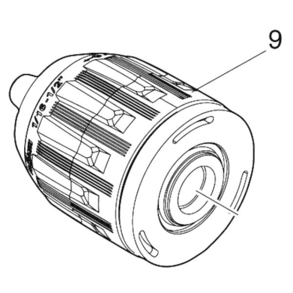マキタ makita 18V 充電式 ドライバ ドリル DF487DZ 用 キーレスドリル