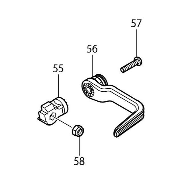 マキタ makita サイディング高圧エア 釘打 AN510HS 用 フックベース フック ナベ小ネジ 六角ナット ４点 パーツ 修理 部品 外壁 釘打機