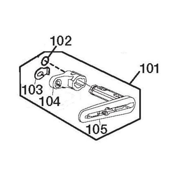 MAX マックス エアネイラ HA-50F3(D) 用 ハバヘンカンロング フック キット No.101 (HA81124) 部品 修理 内装 大工 造作 建築 フロア 床