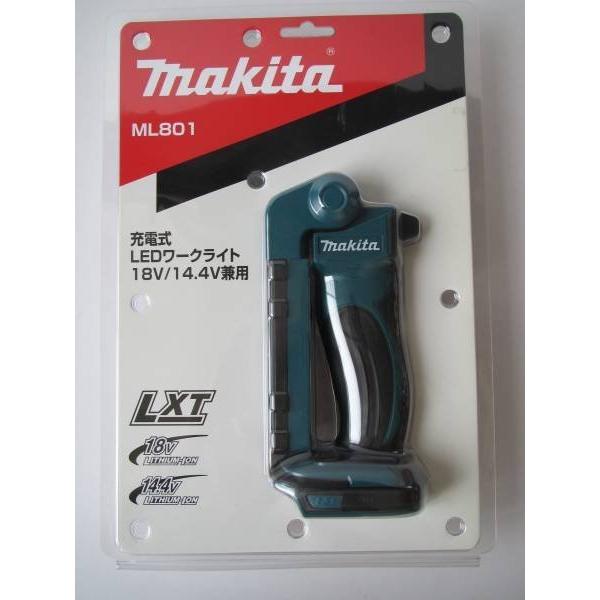 マキタML801 LEDライト14.4V 6.0Ah純正バッテリー付き マキタ LED ワークライト ML801 本体のみ 充電式 ライト 14.4V 18V