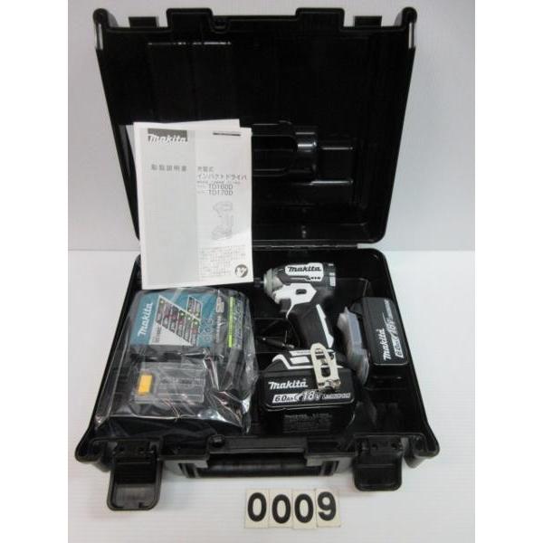 makita マキタ TD170 18V  インパクトドライバー 白 マキタ 18V インパクト ドライバー 6.0Ah TD170DRGXW 白 : いい
