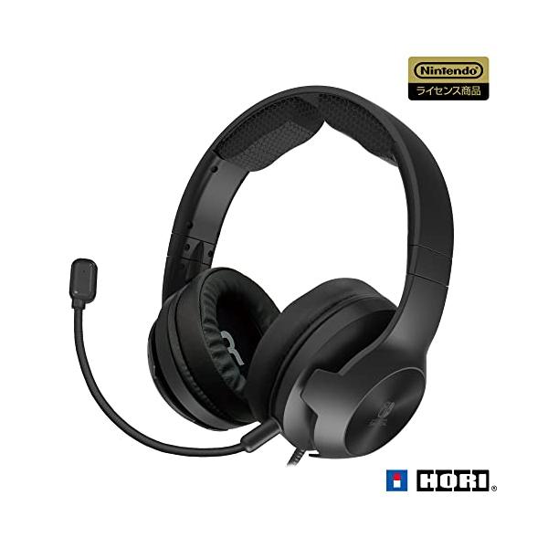 他サイト： 【任天堂ライセンス商品】ミキサー付き ホリゲーミングヘッドセット ハイグレード for Nintendo Switch ブラック【Nintendの商品画像