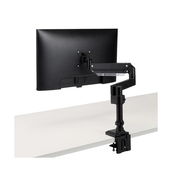 他サイト： エレコム モニターアーム ブラケット式で取り付けしやすい 支柱式 17インチ~35インチ対応 耐荷重:15kg ガス式 VESA規格対応 ブラッの商品画像