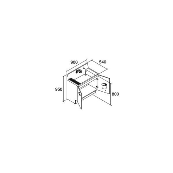 INAX/LIXIL sAyAR3N-905SYNznCO[h ʉϑ{ ^Cv n VOo[V[ Ԍ900mmkHJl