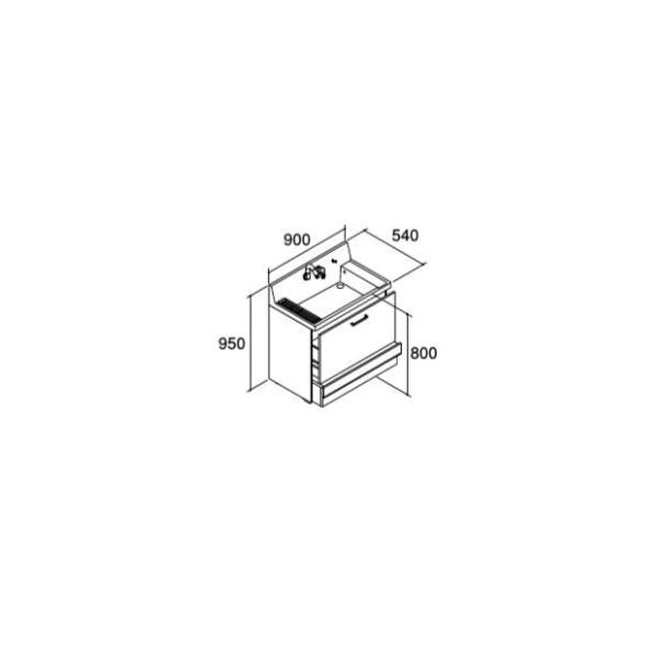 INAX/LIXIL sAyAR3CH-905SYNznCO[h ʉϑ{ XebvXCh^Cv n VOo[V[ Ԍ900mm 󒍐YkHJl