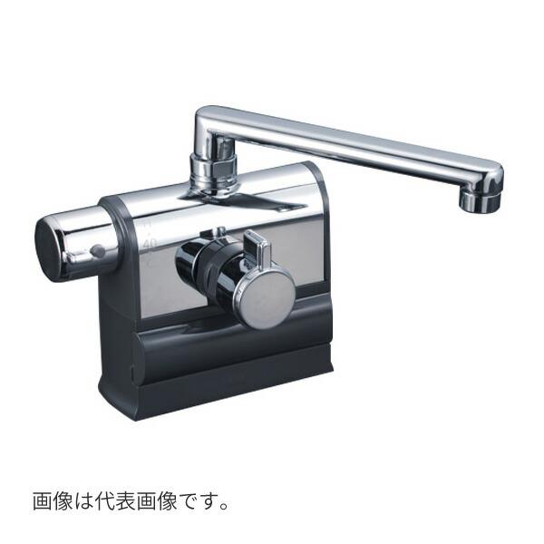 バス・洗面所用品 KVK KM3008L KVK KVK KM3008L デッキ形サーモスタット式混合栓 左ハンドル