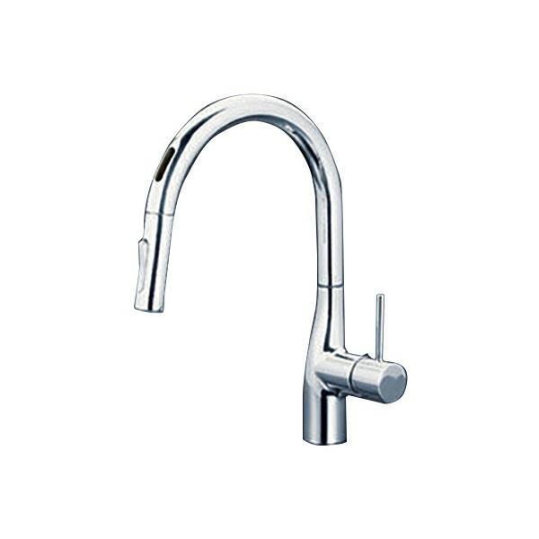 ◆在庫有り！KVK 水栓金具【KM6071ECHS】キッチン水栓 ACタイプ シングルシャワー付混合栓(センサー付) 一般地用
