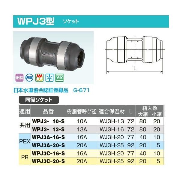 オンダ製作所【WPJ3-10-S】ダブルロックジョイントP WPJ3型 同径 