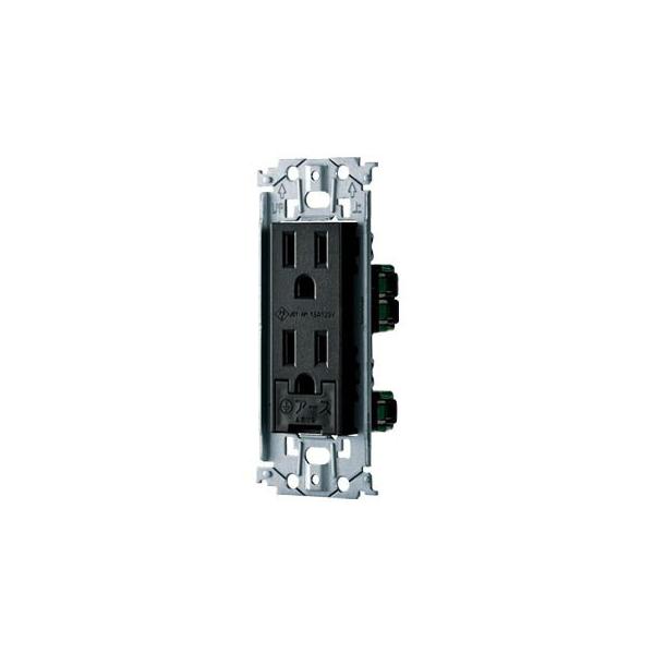 パナソニック 配線器具【WTL11323MB】マットブラック SO-STYLE 埋込アースターミナル付接地ダブルコンセント 金属枠付