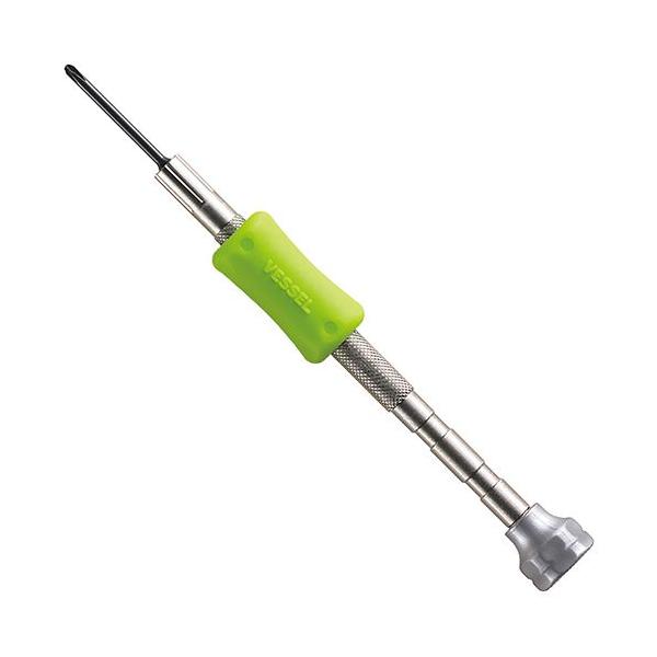 他サイト： ∀ベッセル/VESSEL 【TD-51(+000)】黄緑 精密ドライバー (＋000) (4907587005939)の商品画像