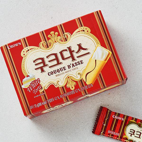 Crown クラウン ククダス ホワイトチョコ入りクッキー 77g 韓国お菓子 クッキー Cw008 いいとこショップ 通販 Yahoo ショッピング