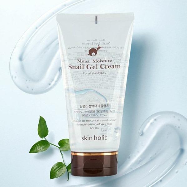 [Skin Holic] スキンホリック モイストモイスチャー スネイルジェルクリーム / 170ml カタツムリ 分泌液配合 スージングジェル 韓国コスメ