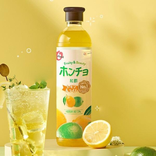 [大象] 紅酢 ホンチョ レモン&amp;ライム / 900ml レモンライム 健康酢 お酢ドリンク 飲む酢 100%果実発酵 果実のお酢 ビネガードリンク 健康酢