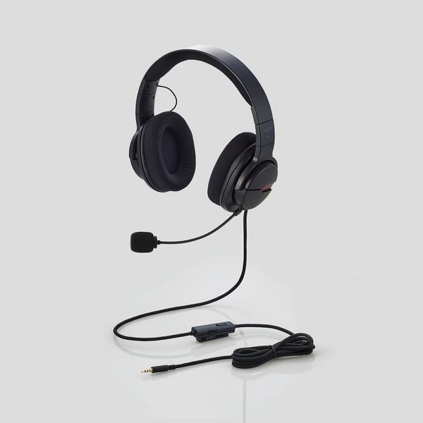 ELECOM HS-ARMA100BK �������ƒ����ԃv���C�ł̉��K�������������I�[�o�[�w�b�h�^�C�v�̃Q�[�~���O�w�b�h�Z�b�g