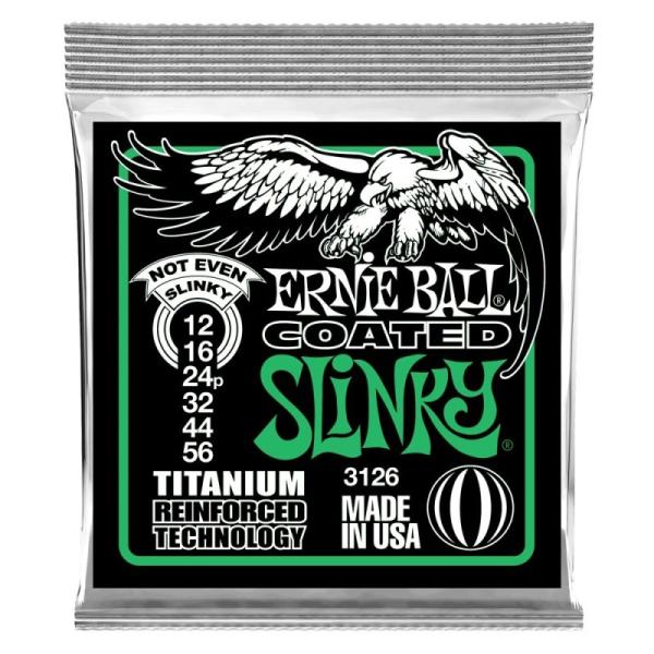 ERNIE BALL yH̃X[p[Z[z Not Even Slinky Titanium RPS Coated  Electric Guitar Strings #3126