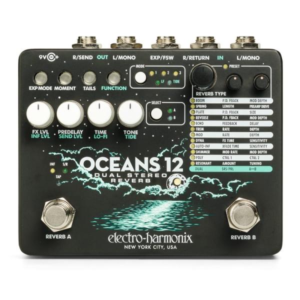 Electro Harmonix OCEANS12 [Dual Stereo Reverb] リバーブ エレハモ