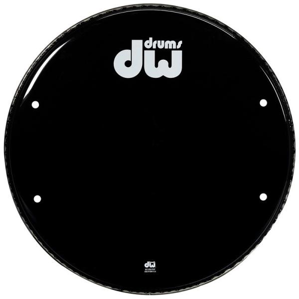 dw DRDHGB20K [Single Ply Gloss Black Vented Bass Drum Head / 20inch]
