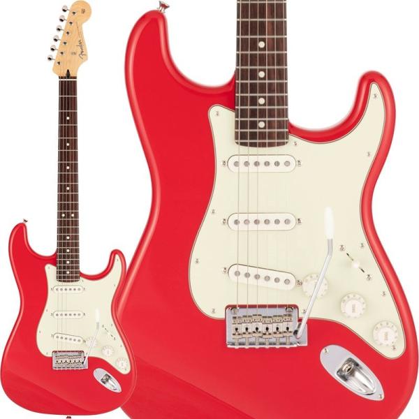 Fender Made in Japan Hybrid II Stratocaster (Modena Red/Rosewood)