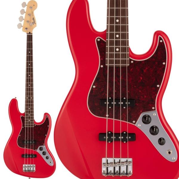 Fender Made in Japan Hybrid II Jazz Bass (Modena Red/Rosewood)