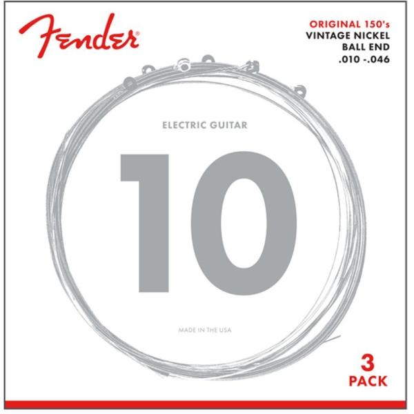 Fender USA yNX}XZ[z ORIGINAL PURE NICKEL 150R GUITAR STRINGS 3-PACK (#0730150310)
