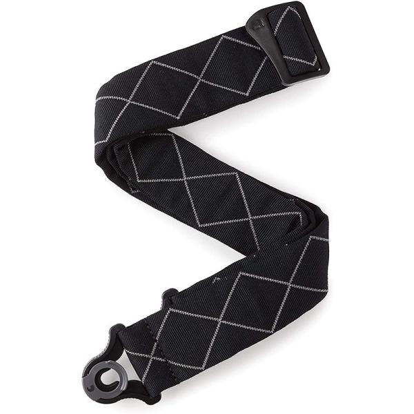 D�fAddario Auto Lock Guitar Strap�m50BAL02/Black Diamond Padded�n