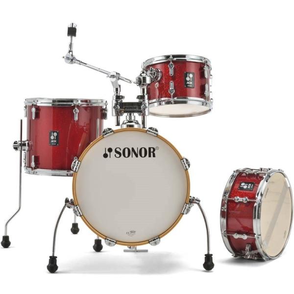SONOR �y Winter�L�����y�[���Ώەi�z�i�`2026/1/31�jSN-AQXJUN #RMS [AQX JUNGLE Shell Set / Red Moon Sparkle] �y�V���o���A�n�[�h�E�F�A...