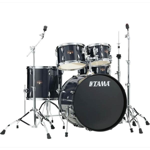 TAMA IP52H6-HBK [Imperialstar 22 バスドラムキット / シンバル無し / ヘアライン・ブラック]