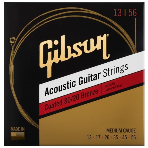 邦楽 Abc Gibson Coated 80/20 Bronze Acoustic Guitar Strings [SAG