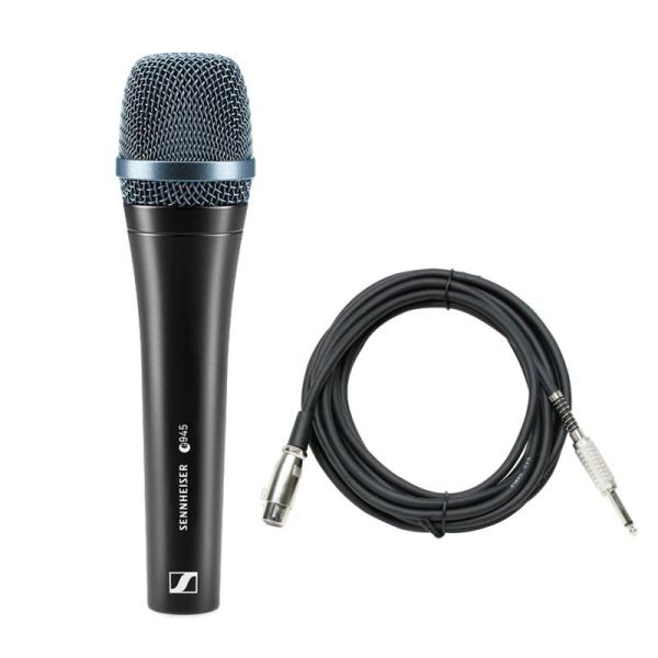 SENNHEISER e945【マイクケーブルセット(XLRメス-TSフォン)5.0ｍ】(ダイナミックマイク)(超単一指向性・スーパーカーディオイド)(国内正規品2...