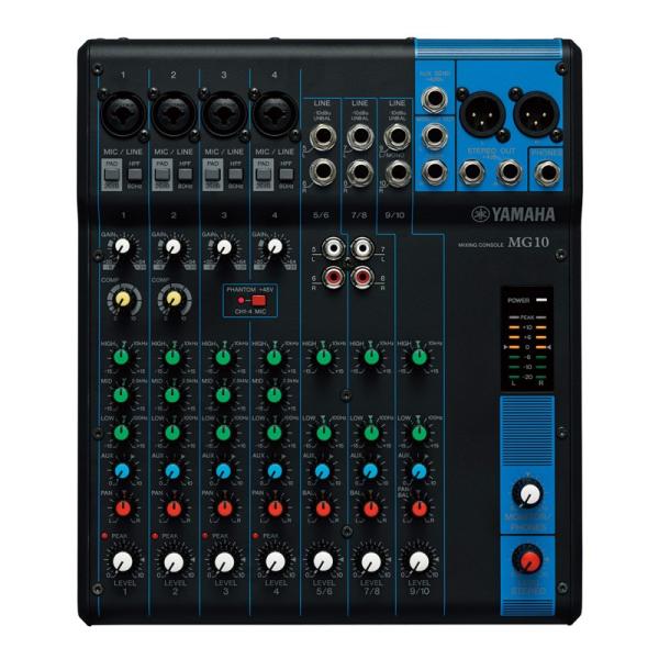 他サイト： YAMAHA MG10 【4モノラル + 3ステレオ入力 アナログミキサー】の商品画像