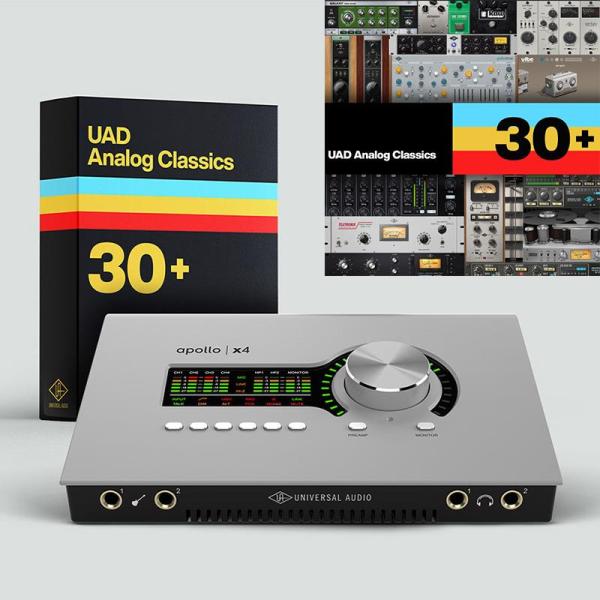 Universal Audio 【プロモ開催中(7/31まで)】Apollo x4 Gen2 with UAD Analog Classics(Thunderboltオーディオインターフェイス)(ユニバーサ...