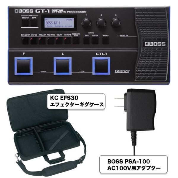 BOSS 【軽音・ビギナー応援セット】【セット品】  GT-1 ケース・純正アダプターセット！
