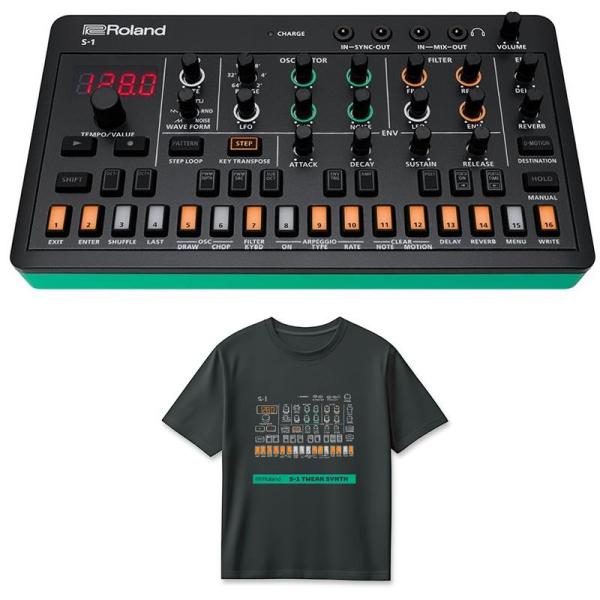 Roland (Tシャツセット)ローランド S-1 TWEAK SYNTHESIZER (AIRA Compact) &amp; S-1 T-Shirts DesignB XL (RT/S-1BXL) セット シンセサイザー