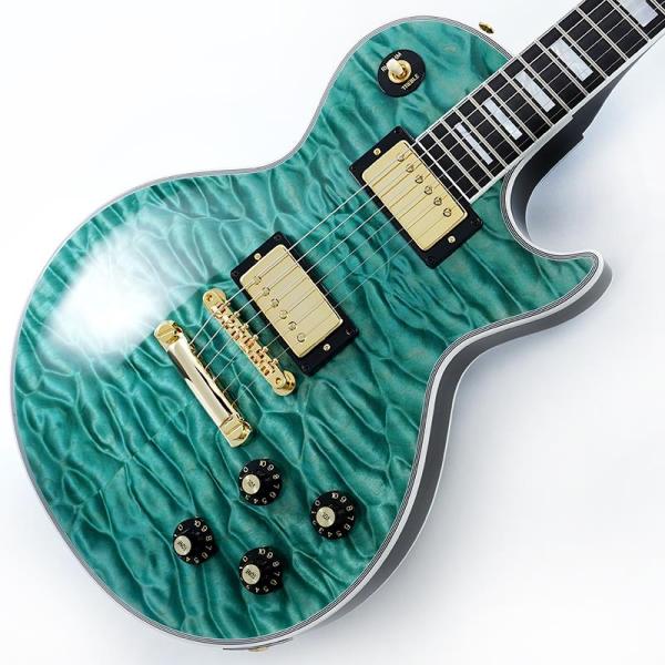 Gibson IKEBE 50th Anniversary 1968 Les Paul Custom 7A Quilt Maple Top Gloss Trans Aqua SN.511028 【IKEBE  POP UP 温故知新】