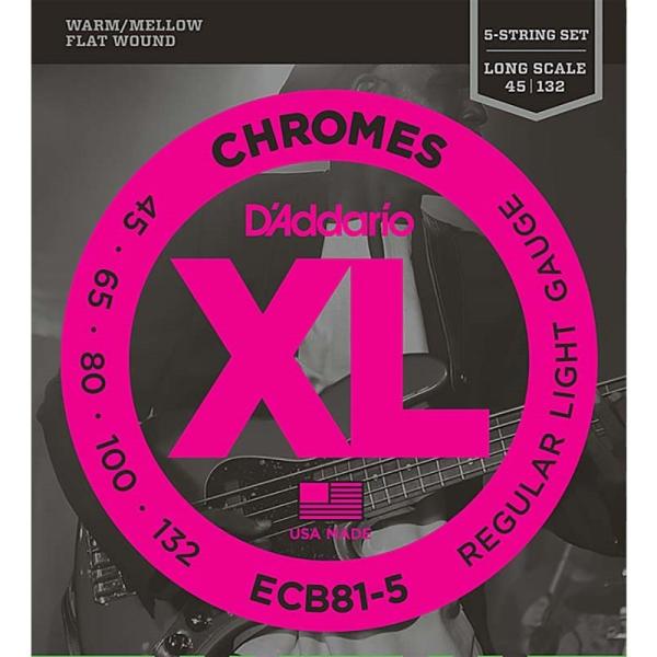 D�fAddario Chromes Flat Wound ECB81-5