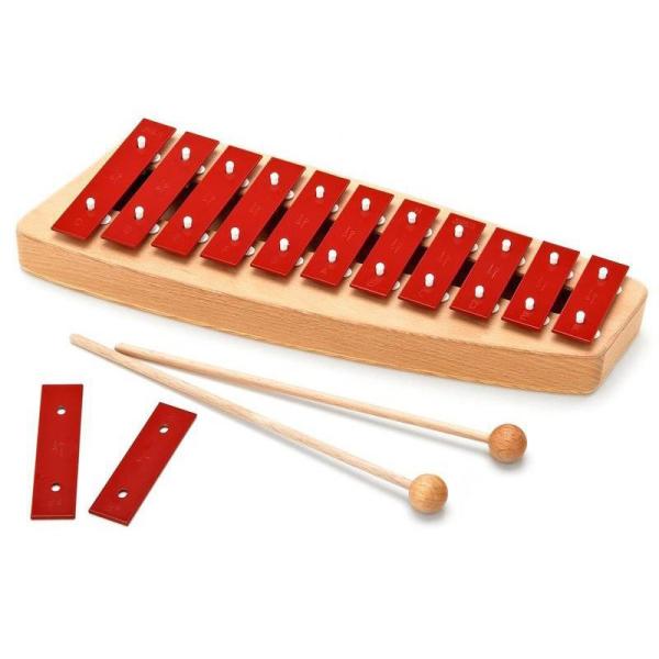 ☆ソナー・オルフ教育楽器/グロッケンシュピール☆こどもたちの音楽教育の為に作られるオルフ教育楽器のグロッケンシュピール。一音一音、正確できれいなピッチを合わせるために職人の手によって微調整が施されるほど丁寧に心を込めて作られた楽器です。伸び...