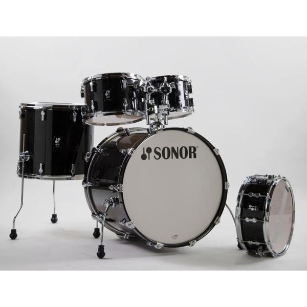 SONOR SN-AQ2SG #TSB [AQ2 STAGE Shell Set / Transparent Stain Black] �y�V���o���A�n�[�h�E�F�A�ʔ��z