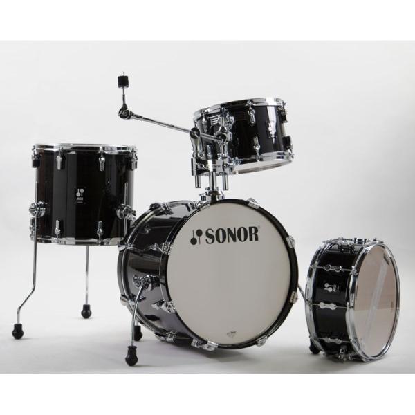 SONOR SN-AQ2BOP #TSB [AQ2 BOP Shell Set - Transparent Stain Black] �y�V���o���A�n�[�h�E�F�A�ʔ��z���󒍔����i