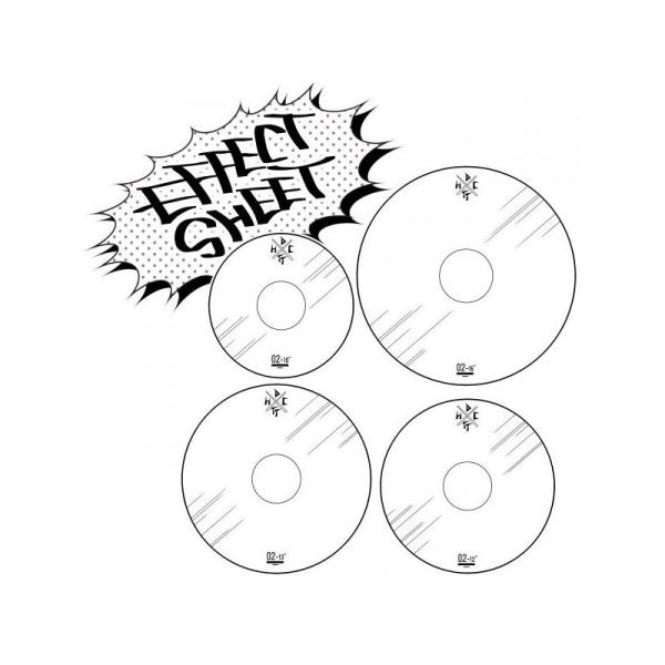 DRUMMERS TOP TEAM DRUM EFFECT SHEET 02 (0.2mm) / Tom set (10C12C13C16C`)