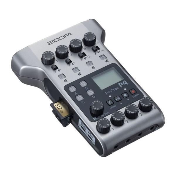 ZOOM PodTrak P4(4-Track Podcast Recorder)