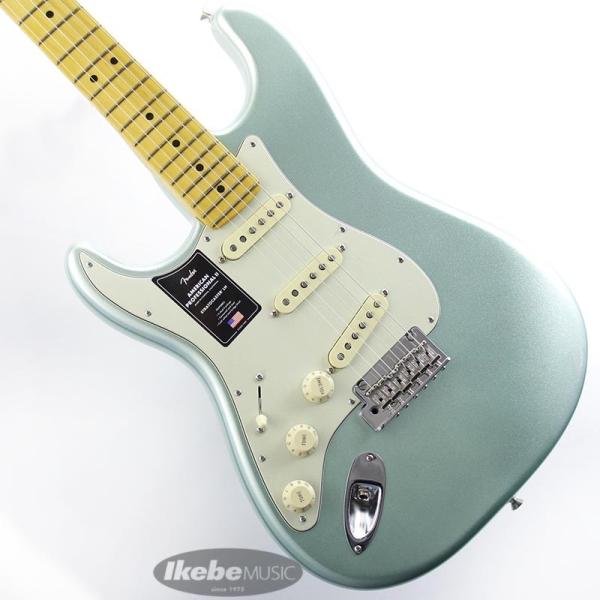 American Professional II Stratocaster Left-Hand Maple Fingerboard Mystic Surf Green