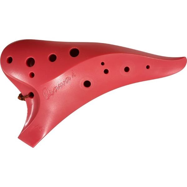 他サイト： オオサワオカリナ 【イケベオリジナル・オカリーナおじさん入門講座＆デモ動画付】i Plastic AC アルト、C調 椿色の商品画像