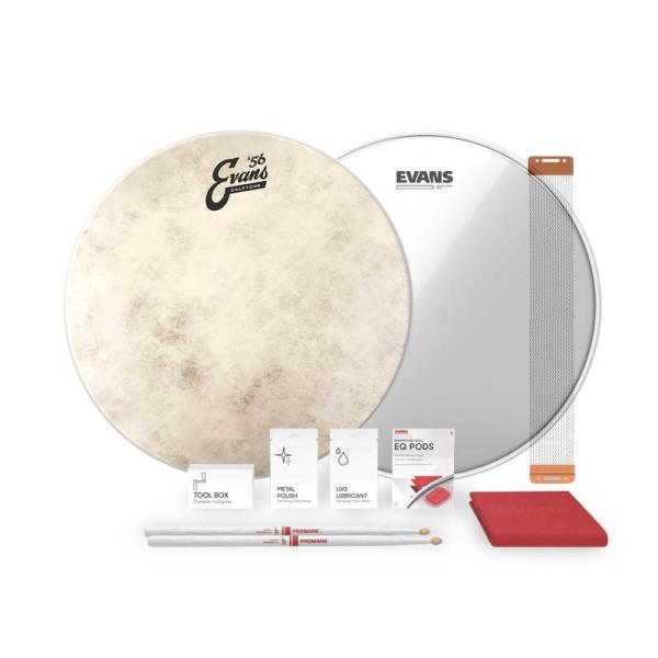 EVANS CalfTone Snare Tune Up Kit - CalfTone + Snareside300 + Concert Snarewire [ESTUK-14C7-1]