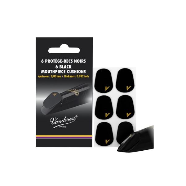 VANDOREN 「厚さ：0.80mm(ブラック)」バンドレン マウスピース クッション パッチ 6枚入り VMCX6+