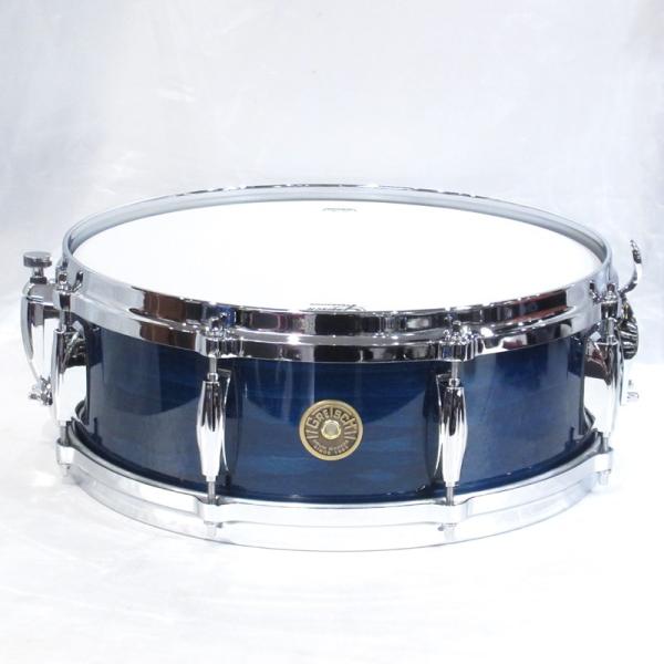 USA Custom Snare Drum 14 x 5 Azure Blue Gloss