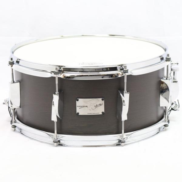 YAIBA II Maple Snare Drum 14x6.5 JSM-1465 Antique Ebony Matt Lacquer