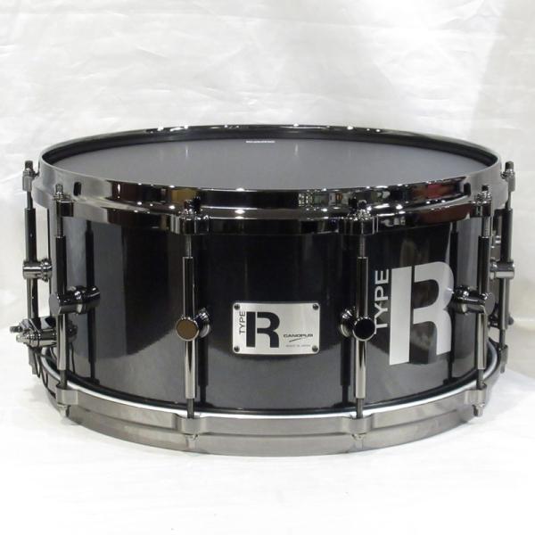 Type-R BULLET Snare Drum 14"x6.5" Black Metallic MTR-1465DH