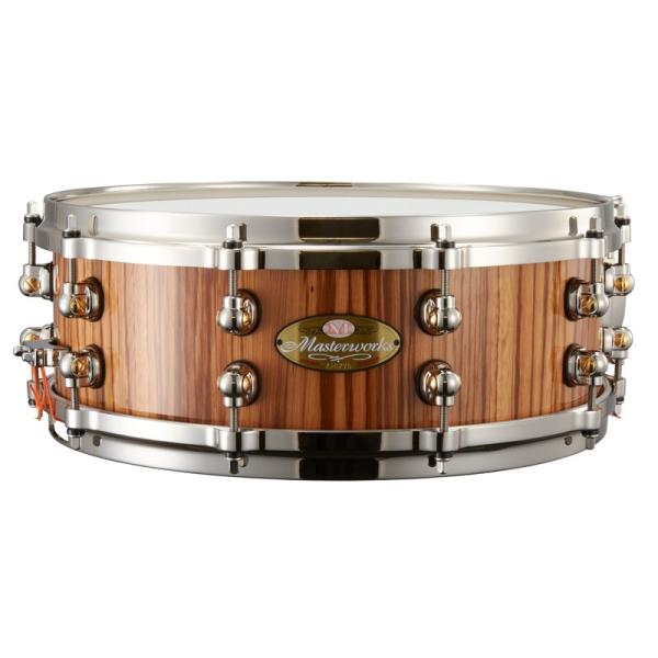 Pearl Pearl Masterworks Snare Drum 14×5 - Gloss Natural Zebrawood 